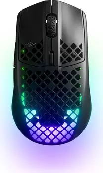 Мышь беспроводная SteelSeries Aerox 3 Wireless, 18000dpi, оптическая светодиодная, Bluetooth/USB, серый (62612)