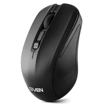 Мышь беспроводная Sven RX-270W, 1600dpi, оптическая светодиодная, USB, черный (SV-016234)