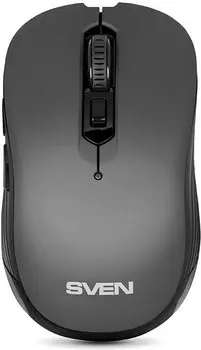 Мышь беспроводная Sven RX-560SW, 1600dpi, оптическая светодиодная, USB, серый (SV-017088)