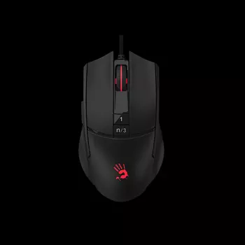 Мышь проводная A4Tech Bloody L65 Max, 12000dpi, оптическая светодиодная, USB, черный (L65 MAX/STONE BLACK)