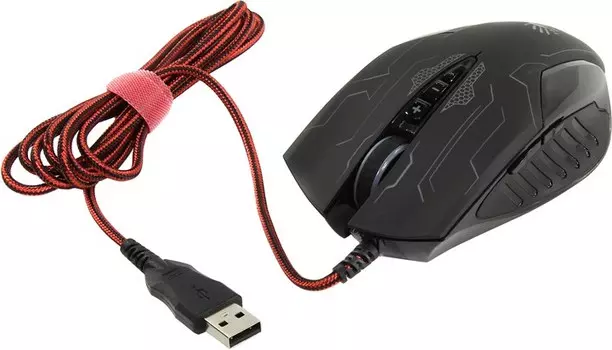 Мышь проводная A4Tech Bloody Q51, 3200dpi, оптическая светодиодная, USB, черный