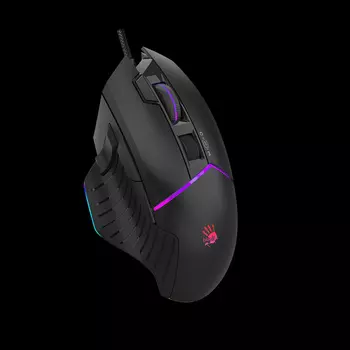 Мышь проводная A4Tech Bloody W95 Max, 12000dpi, оптическая лазерная, USB, черный