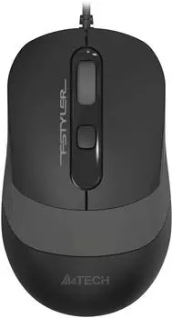 Мышь проводная A4Tech Fstyler FM10T , 1600dpi, оптическая светодиодная, USB, черный/серый (FM10T GREY)