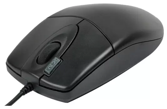 Мышь проводная A4Tech OP-620D, 800dpi, оптическая светодиодная, USB, черный
