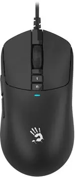 Мышь проводная A4Tech W72 Ultra, 20000dpi, оптическая светодиодная, USB, черный (W72 ULTRA)