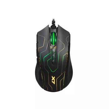 Мышь проводная A4Tech X89 Maze, 2400dpi, оптическая светодиодная, USB, черный