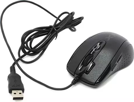 Мышь проводная A4Tech X-710MK, 2000dpi, оптическая светодиодная, USB, черный (X-710MK USB)