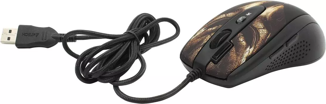 Мышь проводная A4Tech XL-750BH, 3600dpi, оптическая лазерная, USB, несколько цветов