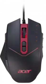Мышь проводная ACER Nitro NMW120, 4200dpi, оптическая светодиодная, USB, черный (GP.MCE11.01R)