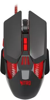 Мышь проводная ACER Nitro OMW302 , 7200dpi, оптическая светодиодная, USB, черный (ZL.MCECC.025)