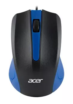 Мышь проводная ACER OMW011, 1200dpi, оптическая светодиодная, USB, черный/синий (ZL.MCEEE.002)