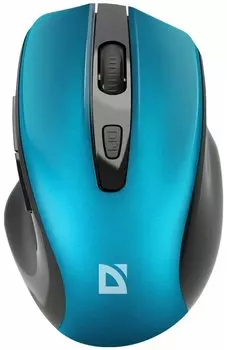 Мышь беспроводная Defender Prime MB-053, 1600dpi, оптическая светодиодная, USB, бирюзовый (52054)