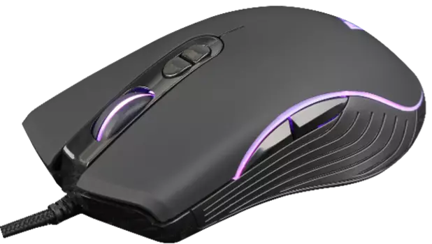 Мышь проводная Crown CMGM-900, 3200dpi, оптическая светодиодная, USB, черный
