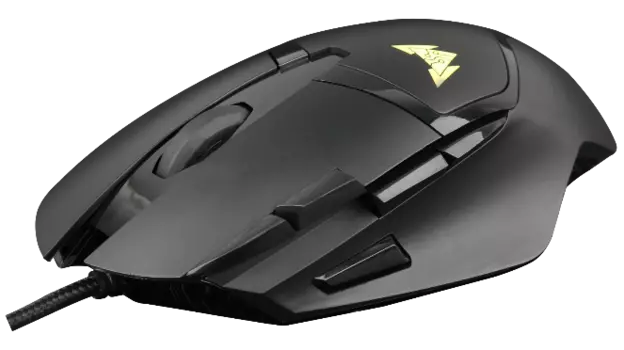 Мышь проводная Crown CMGM-901, 4800dpi, оптическая светодиодная, USB, черный