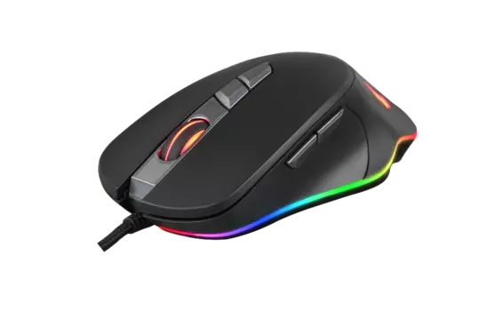 Мышь проводная Crown CMGM-903, 7000dpi, оптическая светодиодная, USB, черный