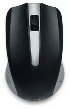 Мышь беспроводная CBR CM 404, 1200dpi, оптическая светодиодная, Wireless, USB, серебристый