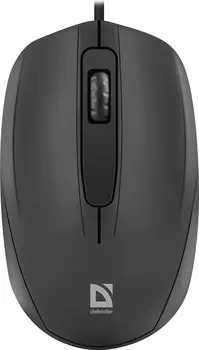 Мышь проводная Defender Alpha MB-507 , 1000dpi, оптическая светодиодная, USB, черный (52507)