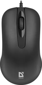 Мышь проводная Defender Classic MB-230, 1600dpi, оптическая светодиодная, USB, черный (52231)