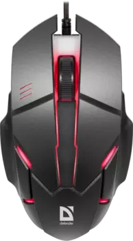 Мышь проводная Defender Host MB-982, 1000dpi, оптическая светодиодная, USB, черный (52982)