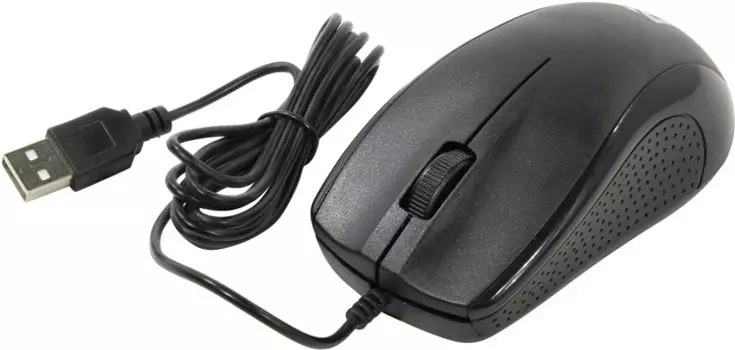 Мышь проводная Defender Optimum MB-160, 1000dpi, оптическая светодиодная, USB, черный (52160)