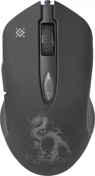 Мышь проводная Defender Sky Dragon GM-090L, 3200dpi, оптическая светодиодная, USB, черный (52091)