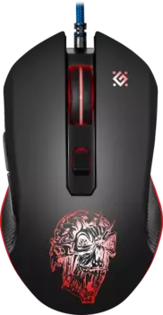 Мышь проводная Defender Sleipnir GM-927, 12800dpi, оптическая светодиодная, USB, черный (52927)
