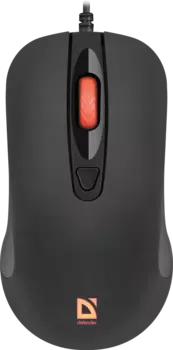 Мышь проводная Defender Ultra Classic MB-280, 1000dpi, оптическая светодиодная, USB, черный (52281)