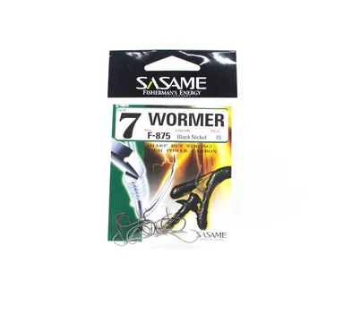 Крючок для наживки Sasame F-875 Wormer, размер 7 (6732)