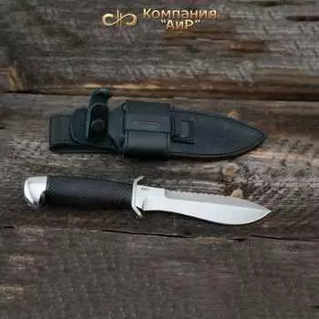 Нож АиР "Боец", сталь 100х13м, рукоять граб