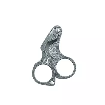 Нож для сигар Fox Damascus Figaro Cigar Cutter, сталь дамаск, рукоять дамаск