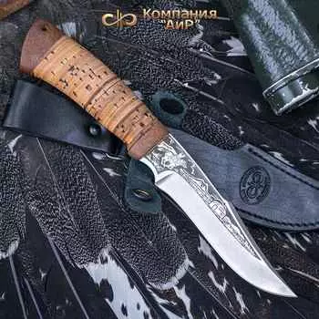 Нож АиР Хазар, сталь ЭП-766, рукоять береста