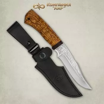 Нож АиР Хазар, сталь М390, рукоять карельская береза