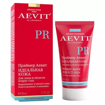 Праймер Идеальная кожа для лица и области вокруг глаз, AEVIT, 50 мл, Librederm