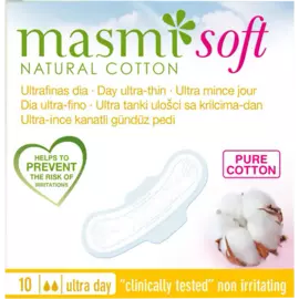 Прокладки ультратонкие Soft дневные, в инд уп, 2 капли, 10 шт, Masmi