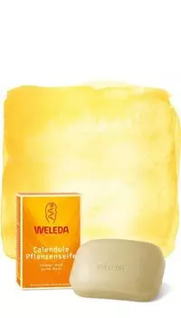 Растительное мыло с календулой, 100 г, Weleda