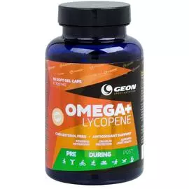 Omega + Lycopene, 90 капсул, GEON