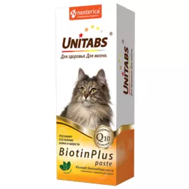 Паста с биотином и таурином для кошек, 120 мл, UNITABS