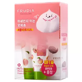 Подарочный набор для лица с Очищающими пенками-моти (2*120 г+30 г), Frudia