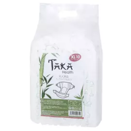 Подгузники для взрослых "ТАКА Health", размер XL (120-160 см), 10 шт, TAKA