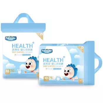 Подгузники HEALTH+, NB (до 5 кг), 76 шт, Palmbaby