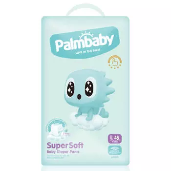 Подгузники-трусики Super Soft Premium, L (9-14кг), 48 шт, Palmbaby