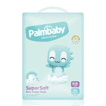 Подгузники-трусики Super Soft Premium, М (6-11 кг), 58 шт, Palmbaby