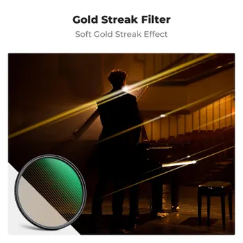 Светофильтр K&F Concept Nano-X MRC Gold Streak 55мм KF01.2105