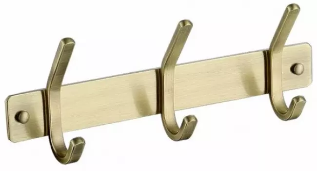 Планка с крючками Kaiser H0053 для ванны, бронза