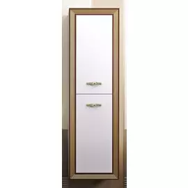 Пенал подвесной белый золотая патина Opadiris Карат Z0000003939