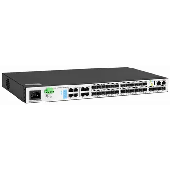 Коммутатор SNR SNR-S3850G-24FX-DC, управляемый, кол-во портов: 28x1 Гбит/с, кол-во SFP/uplink: 28x1 Гбит/с, установка в стойку