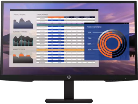 Монитор 27" HP P27h G4 IPS, 1920x1080 (16:9), 250кд/м2, 5мс, VGA, HDMI, DisplayPort, черный (7VH95AA)