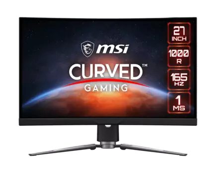 Монитор 27" MSI MPG ARTYMIS 273CQR VA, изогнутый, 2560x1440 (16:9), 550кд/м2, 165Hz, 1мс, 178°/178°, FreeSync Premium, HDMI, DisplayPort, USB Type-C, USB-Hub, черный (9S6-3CC05T-008)