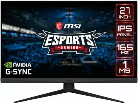 Монитор 27" MSI Optix G273 IPS, 1920x1080 (16:9), 300кд/м2, 165Hz, 1мс, 178°/178°, NVIDIA G-SYNC, HDMI, DisplayPort, черный (9S6-3CA71A-054)