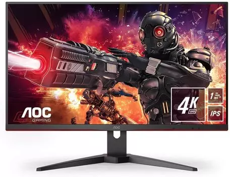 Монитор 28" AOC U28G2AE IPS, 3840x2160 (16:9), 300кд/м2, 1мс, 178°/178°, FreeSync, HDMI, DisplayPort, черный